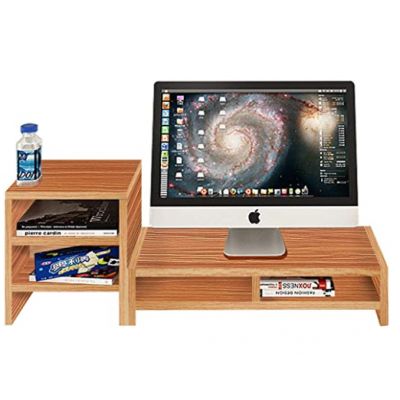 Wood Stand 2 Compartment Organizer