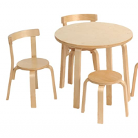 wooden Table and Chair Set